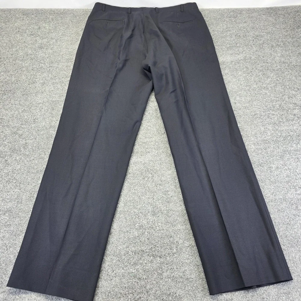 346 Brooks Brothers Stretch Dark Blue Wool Blend Suit Office Mens Size 42 Long